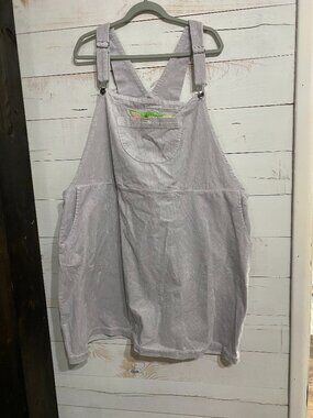 Her Universe Star Wars Grogu Baby Yoda Gray Corduroy Overall Dress Skirtall 5X